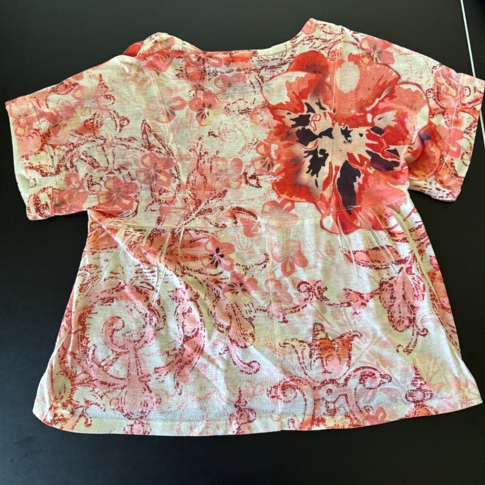 🔥 4 for $20 DEAL 🔥Style & Co Floral Embellished Blouse 🌺 Size S - Picture 7 of 7